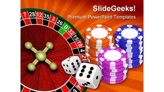 Casino Game Sports PowerPoint Backgrounds And Templates 0111
