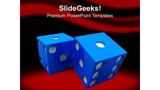 Casino Theme Dice To Show Lifestyle PowerPoint Templates Ppt Backgrounds For Slides 0413 Casino Theme Dice To Show Lifestyle PowerPoint Templates Ppt Backgrounds For Slides 0413