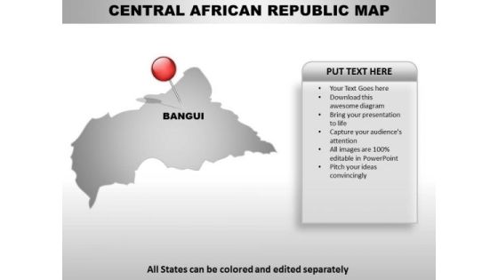 Central African Republic Country PowerPoint Maps