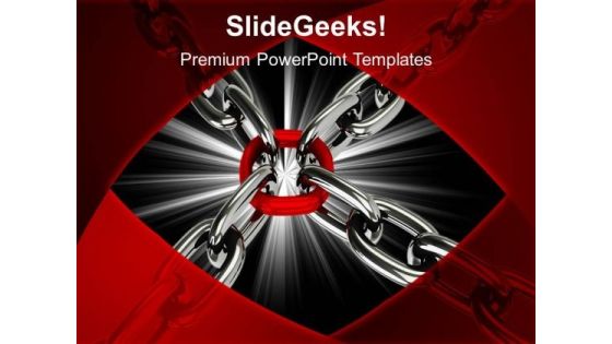 Chain Cross Security PowerPoint Templates And PowerPoint Themes 1012 Chain Cross Security PowerPoint Templates And PowerPoint Themes 1012