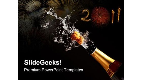 Champagne Bottle Success PowerPoint Themes And PowerPoint Slides 0711 Champagne Bottle Success PowerPoint Themes And PowerPoint Slides 0711