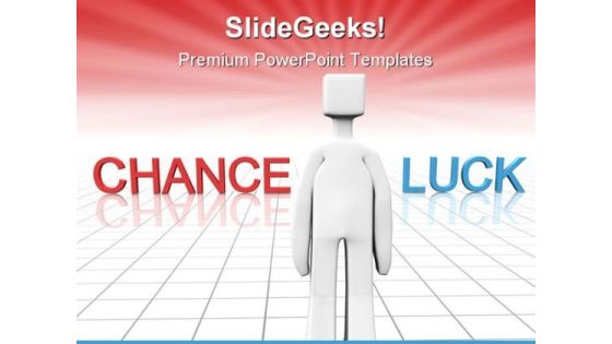 Chance And Luck People PowerPoint Template 0910 Chance And Luck People PowerPoint Template 0910
