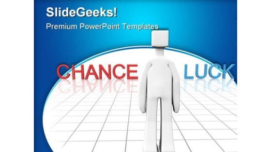 Chance Or Luck Business PowerPoint Templates And PowerPoint Backgrounds 0311 Chance Or Luck Business PowerPoint Templates And PowerPoint Backgrounds 0311