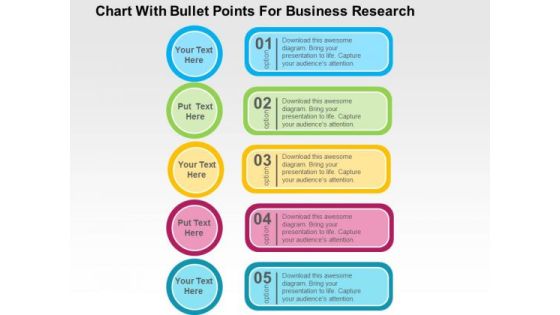 Chart With Bullet Points For Business Research PowerPoint Template Chart With Bullet Points For Business Research PowerPoint Template