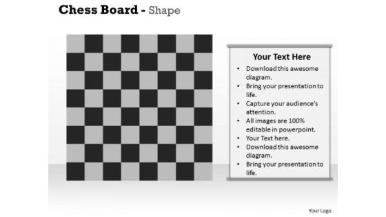 Chess Board Shape PowerPoint Presentation Template Chess Board Shape PowerPoint Presentation Template