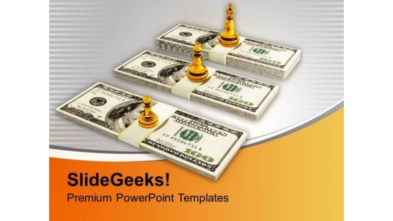 Chess Figures Standing On Dollars PowerPoint Templates Ppt Backgrounds For Slides 1212 Chess Figures Standing On Dollars PowerPoint Templates Ppt Backgrounds For Slides 1212