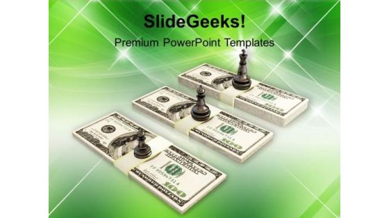 Chess King Queen Stand On Us Dollars Business PowerPoint Templates And PowerPoint Themes 1112 Chess King Queen Stand On Us Dollars Business PowerPoint Templates And PowerPoint Themes 1112