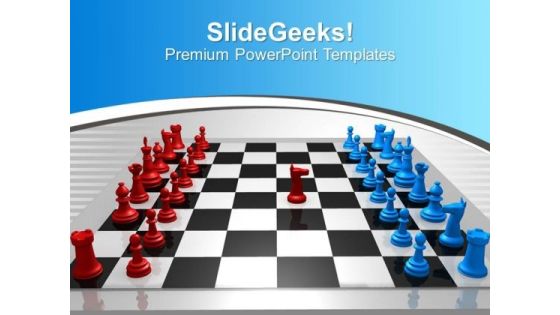 Chess Players Red Blue Challenge Leadership PowerPoint Templates Ppt Backgrounds For Slides 0113 Chess Players Red Blue Challenge Leadership PowerPoint Templates Ppt Backgrounds For Slides 0113