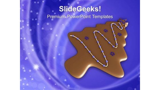 Chocalate Cookie In Christmas Tree Shape PowerPoint Templates Ppt Backgrounds For Slides 1212 Chocalate Cookie In Christmas Tree Shape PowerPoint Templates Ppt Backgrounds For Slides 1212