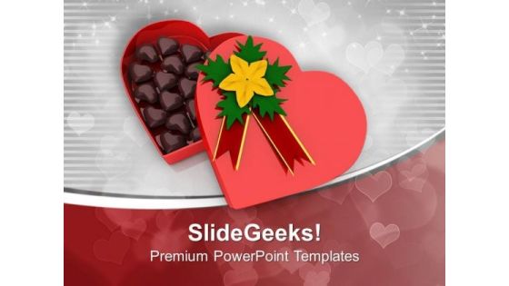 Chocolate Gift Box For Festivals PowerPoint Templates Ppt Backgrounds For Slides 0713 Chocolate Gift Box For Festivals PowerPoint Templates Ppt Backgrounds For Slides 0713