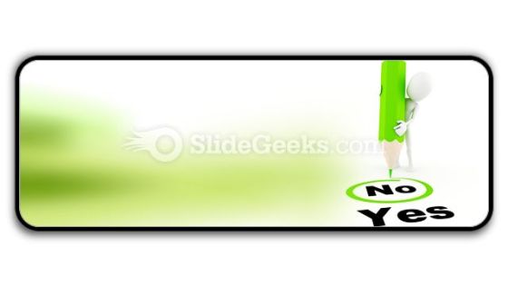 Choose Between Yes And No PowerPoint Icon R