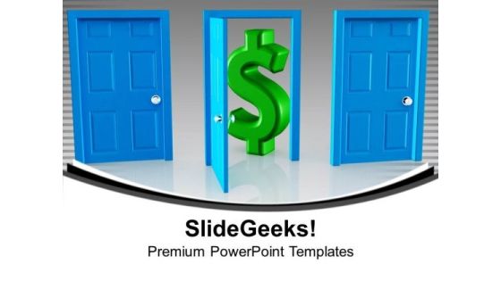 Choose The Door To Wealth Future PowerPoint Templates Ppt Backgrounds For Slides 0213 Choose The Door To Wealth Future PowerPoint Templates Ppt Backgrounds For Slides 0213