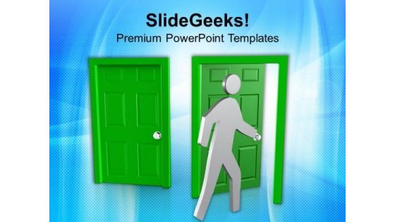Choose The Open Opportunity PowerPoint Templates Ppt Backgrounds For Slides 0713 Choose The Open Opportunity PowerPoint Templates Ppt Backgrounds For Slides 0713