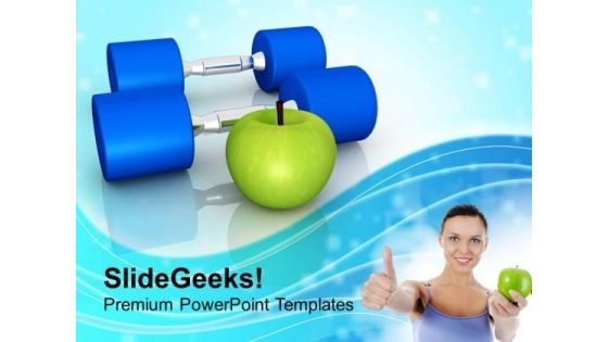 Choose Your Fitness Mantra For Good Health PowerPoint Templates Ppt Backgrounds For Slides 0513 Choose Your Fitness Mantra For Good Health PowerPoint Templates Ppt Backgrounds For Slides 0513
