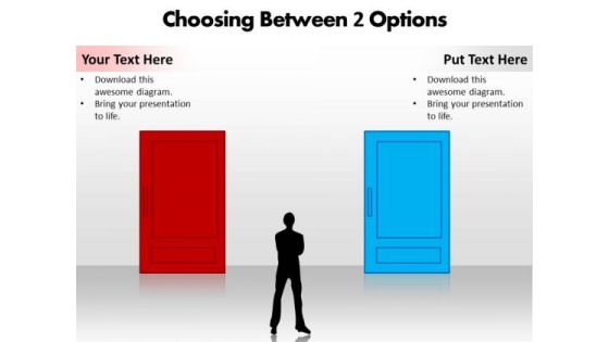 Choosing Between 2 Options Editable PowerPoint Templates Choosing Between 2 Options Editable PowerPoint Templates