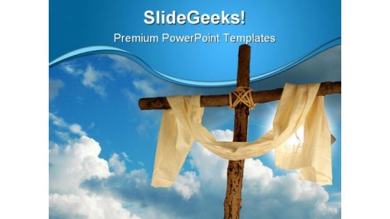 Christ Religion PowerPoint Template 0610