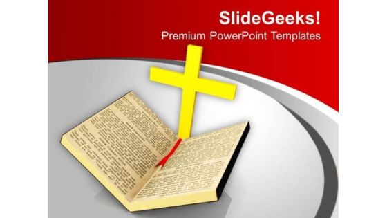 Christian Cross Symbol Holy Bible PowerPoint Templates Ppt Backgrounds For Slides 1212 Christian Cross Symbol Holy Bible PowerPoint Templates Ppt Backgrounds For Slides 1212