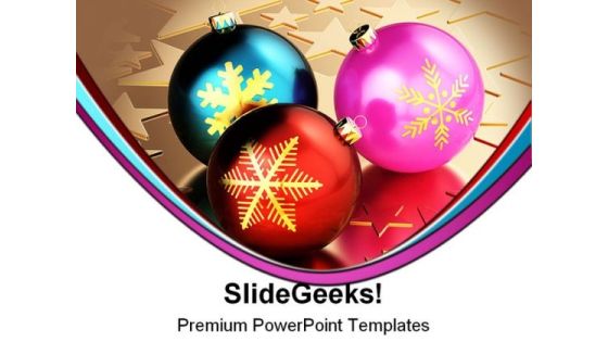 Christmas Balls Festival PowerPoint Backgrounds And Templates 0111 Christmas Balls Festival PowerPoint Backgrounds And Templates 0111