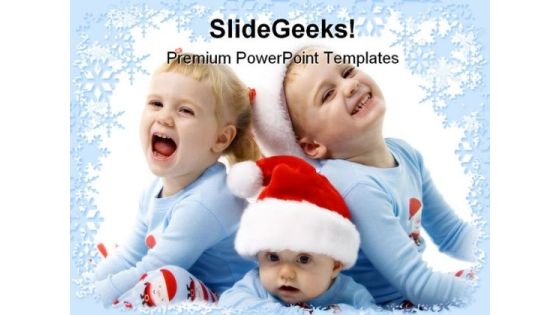 Christmas Children Holidays PowerPoint Template 1010 Christmas Children Holidays PowerPoint Template 1010