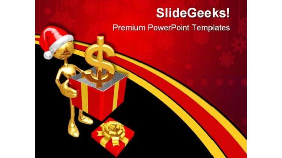 Christmas Gift Dollar Festival PowerPoint Templates And PowerPoint Backgrounds 0711 Christmas Gift Dollar Festival PowerPoint Templates And PowerPoint Backgrounds 0711