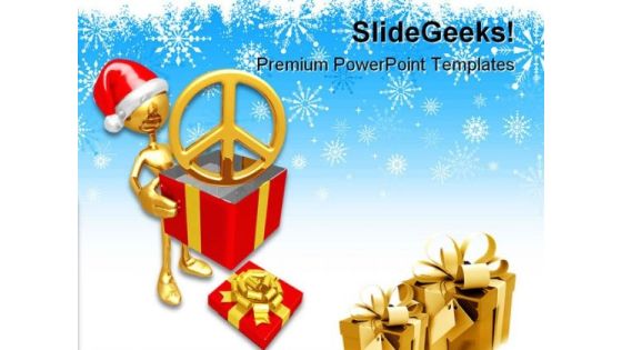 Christmas Gift Peace Festival PowerPoint Templates And PowerPoint Backgrounds 0811 Christmas Gift Peace Festival PowerPoint Templates And PowerPoint Backgrounds 0811