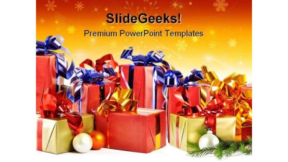 Christmas Gifts Festival PowerPoint Backgrounds And Templates 0111 Christmas Gifts Festival PowerPoint Backgrounds And Templates 0111