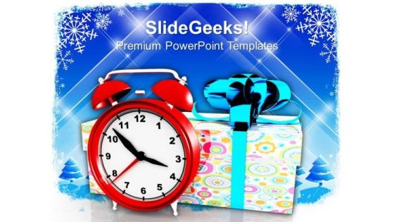 Christmas Gifts With Alarm Clock Festival PowerPoint Templates And PowerPoint Themes 1112 Christmas Gifts With Alarm Clock Festival PowerPoint Templates And PowerPoint Themes 1112
