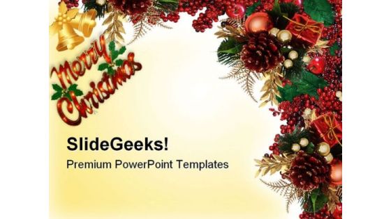Christmas Holly Berries Abstract PowerPoint Themes And PowerPoint Slides 0611 Christmas Holly Berries Abstract PowerPoint Themes And PowerPoint Slides 0611