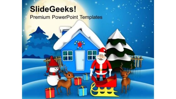 Christmas Scene Holidays PowerPoint Templates Ppt Backgrounds For Slides 1212 Christmas Scene Holidays PowerPoint Templates Ppt Backgrounds For Slides 1212