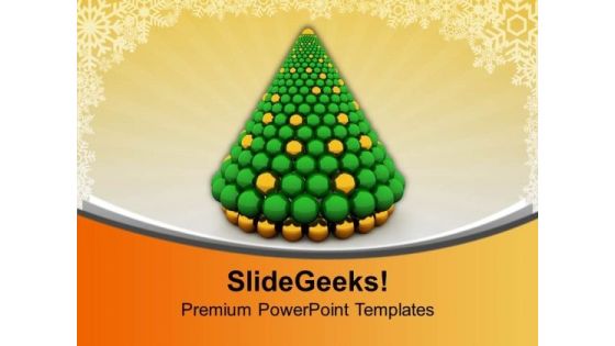 Christmas Tree Made Of Spheres Festival PowerPoint Templates Ppt Backgrounds For Slides 1112 Christmas Tree Made Of Spheres Festival PowerPoint Templates Ppt Backgrounds For Slides 1112