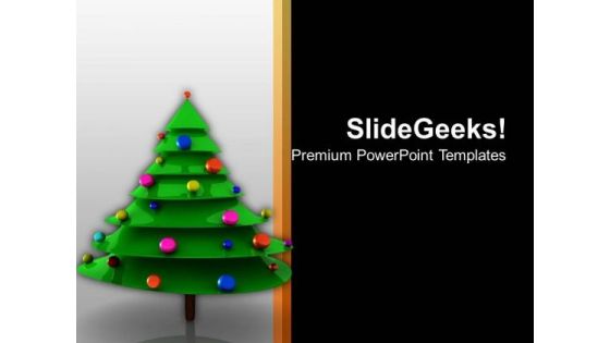 Christmas Tree With Bells Celebration Time PowerPoint Templates Ppt Backgrounds For Slides 1212 Christmas Tree With Bells Celebration Time PowerPoint Templates Ppt Backgrounds For Slides 1212