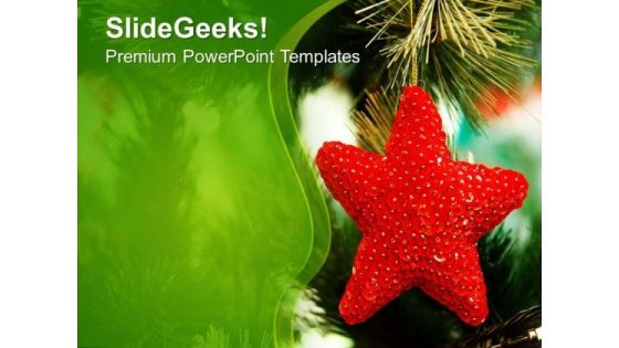 Christmas With Star Decoration PowerPoint Templates Ppt Backgrounds For Slides 0613 Christmas With Star Decoration PowerPoint Templates Ppt Backgrounds For Slides 0613