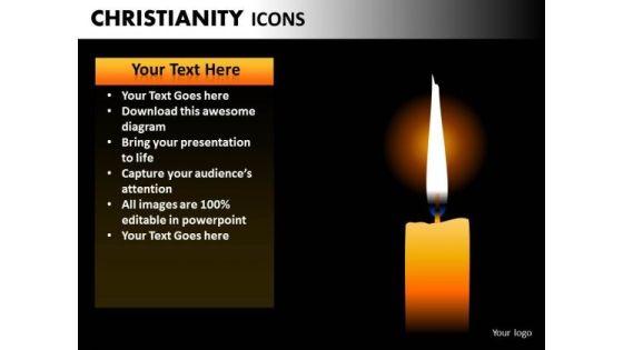 Church Candles PowerPoint Ppt Templates Church Candles PowerPoint Ppt Templates