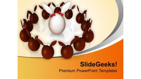 Circle Of Easter Bunny Eggs PowerPoint Templates Ppt Backgrounds For Slides 0813 Circle Of Easter Bunny Eggs PowerPoint Templates Ppt Backgrounds For Slides 0813