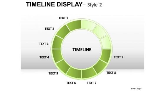 Circle Timeline Project Management Chart Ppt Slides
