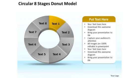 Circular 8 Stages Donut Model How To Business Plan PowerPoint Slides Circular 8 Stages Donut Model How To Business Plan PowerPoint Slides