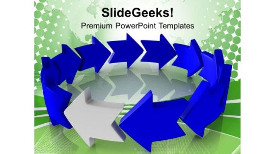 Circular Arrow Process Leadership PowerPoint Templates Ppt Backgrounds For Slides 0313 Circular Arrow Process Leadership PowerPoint Templates Ppt Backgrounds For Slides 0313