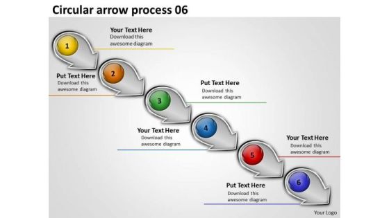Circular Arrow Process PowerPoint Flow Chart Slides Circular Arrow Process PowerPoint Flow Chart Slides