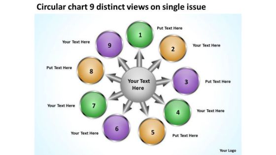 Circular Chart 9 Distinct Views On Single Issue Charts And Networks PowerPoint Templates Circular Chart 9 Distinct Views On Single Issue Charts And Networks PowerPoint Templates