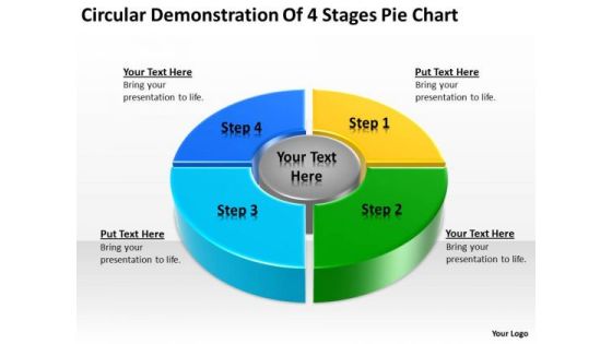 Circular Demonstration Of 4 Stages Pie Chart Ppt Business Plan PowerPoint Slides Circular Demonstration Of 4 Stages Pie Chart Ppt Business Plan PowerPoint Slides