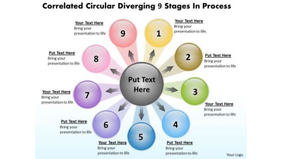 Circular Diverging 9 Stages Process Relative Cycle Arrow Network PowerPoint Slides Circular Diverging 9 Stages Process Relative Cycle Arrow Network PowerPoint Slides