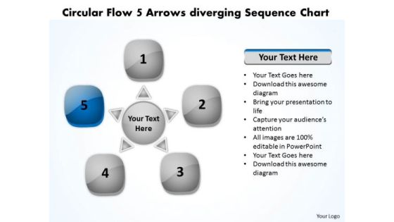 Circular Flow 5 Arrows Diverging Sequence Chart Charts And PowerPoint Templates Circular Flow 5 Arrows Diverging Sequence Chart Charts And PowerPoint Templates