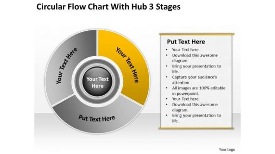 Circular Flow Chart With Hub 3 Stages Business Development Plans PowerPoint Templates Circular Flow Chart With Hub 3 Stages Business Development Plans PowerPoint Templates