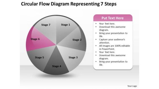 Circular Flow Diagram Representing 7 Steps Business Plan Ideas PowerPoint Templates Circular Flow Diagram Representing 7 Steps Business Plan Ideas PowerPoint Templates