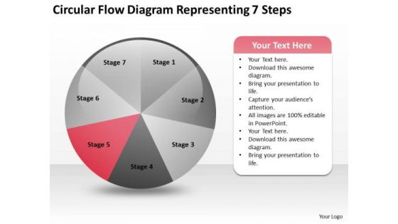Circular Flow Diagram Representing 7 Steps Business Plan PowerPoint Slides Circular Flow Diagram Representing 7 Steps Business Plan PowerPoint Slides
