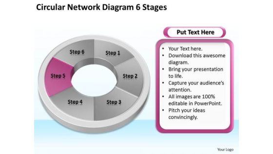 Circular Network Diagram 6 Stages Step By Business Plan Template PowerPoint Slides Circular Network Diagram 6 Stages Step By Business Plan Template PowerPoint Slides