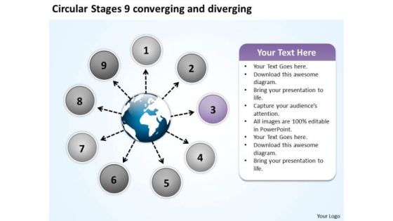 Circular Stages 9 Converging And Diverging Spoke Chart PowerPoint Templates Circular Stages 9 Converging And Diverging Spoke Chart PowerPoint Templates