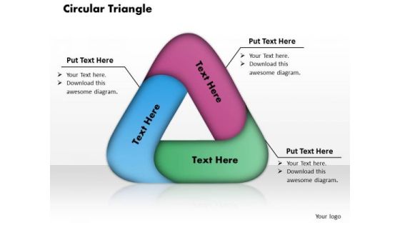 Circular Triangle PowerPoint Presentation Template Circular Triangle PowerPoint Presentation Template