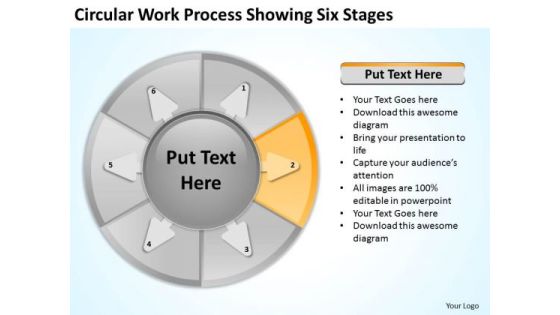 Circular Work Process Showing Six Stages Marketing Plan For Small Business PowerPoint Slides Circular Work Process Showing Six Stages Marketing Plan For Small Business PowerPoint Slides