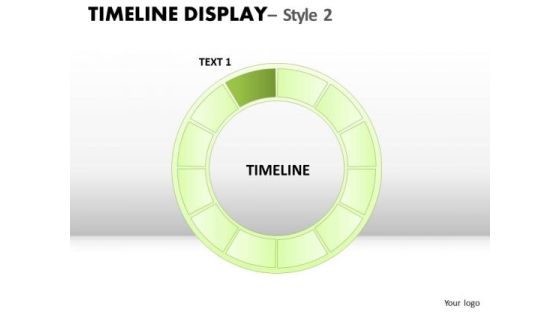 Circular Years Timeline Display 2 PowerPoint Slides And Ppt Diagram Templates